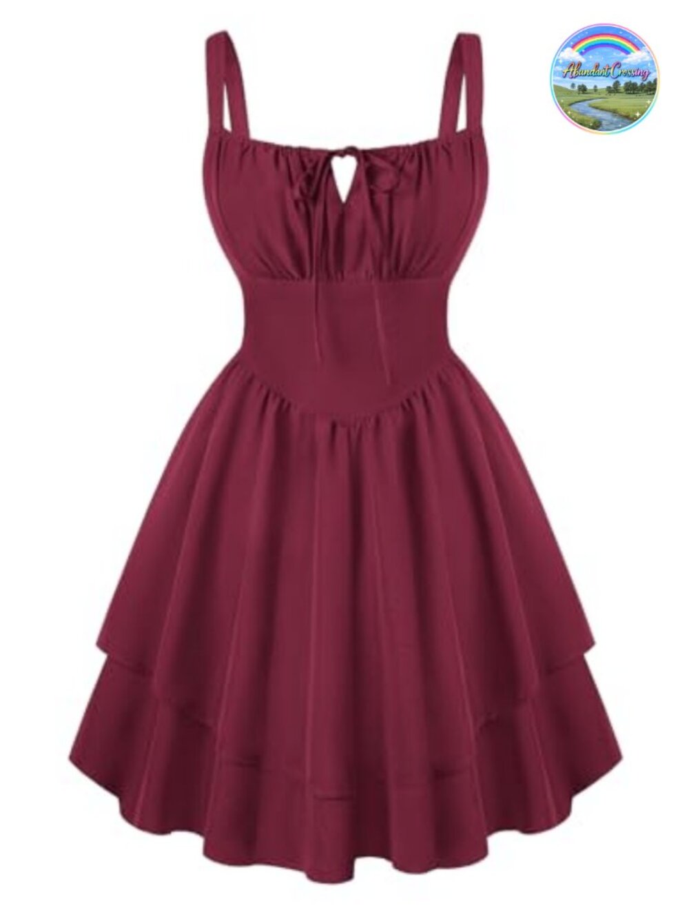 Corset Mini Dress A-Line Square Neck Sleeveless Sundress for Homecoming